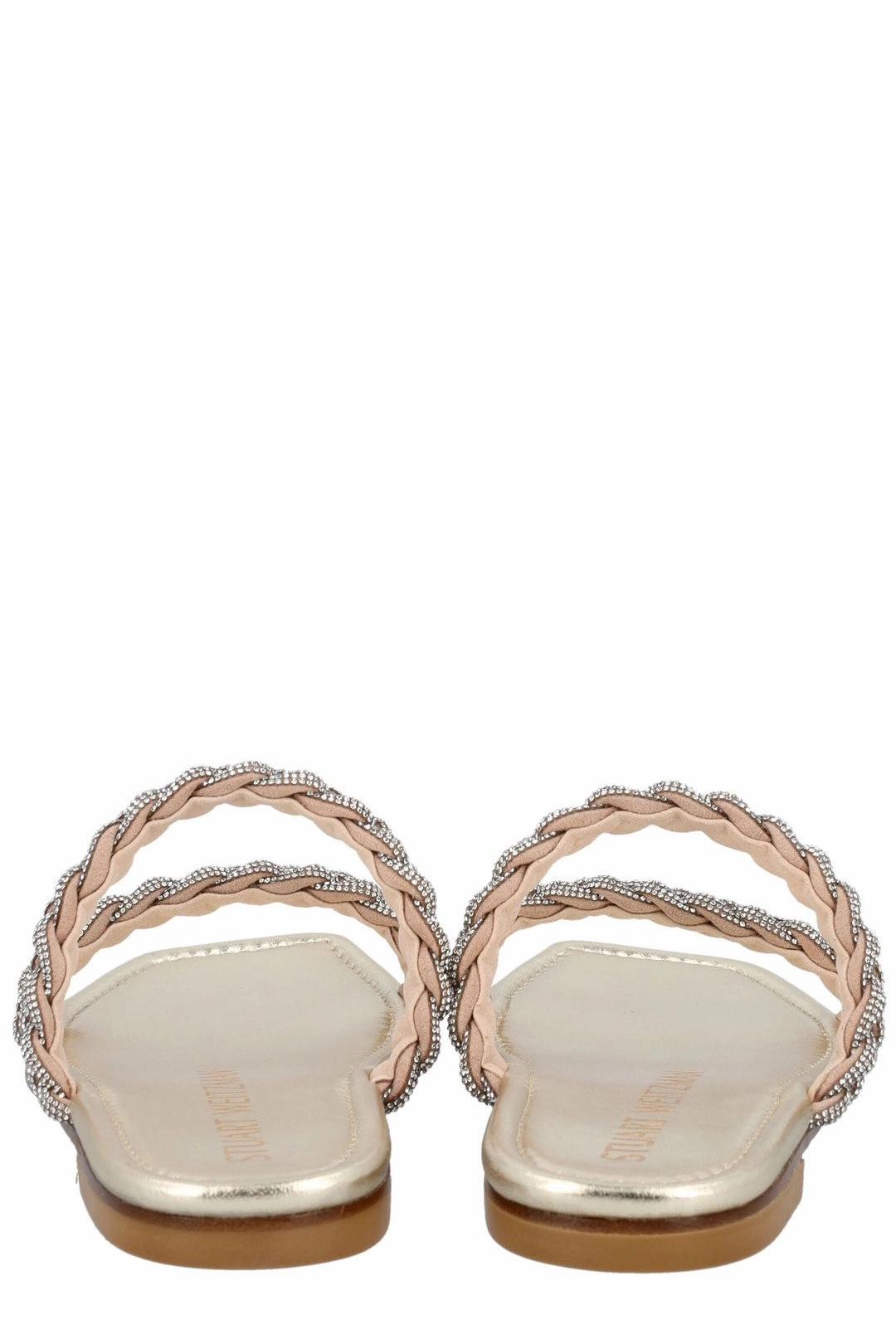 Stuart Weitzman Addison Woven Slides