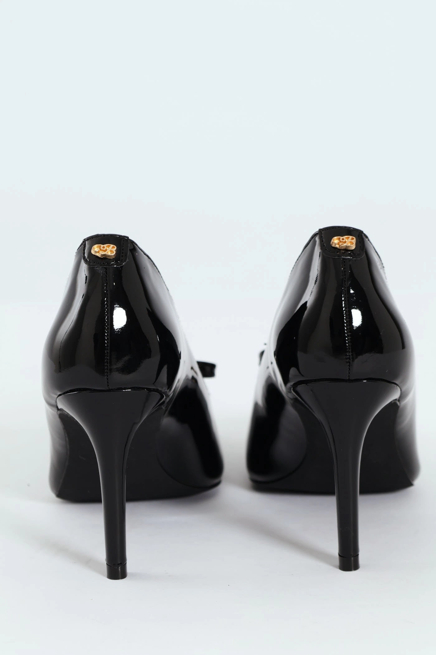 Tamara 1 Pointed Toe Bow Court Stiletto Heel - Black
