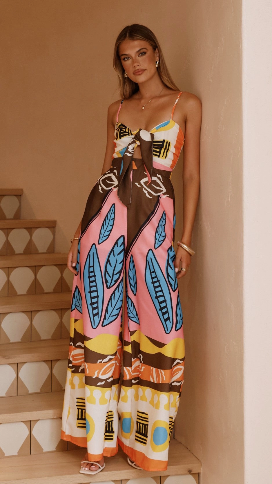 Teresa Jumpsuit - Brown/Orange