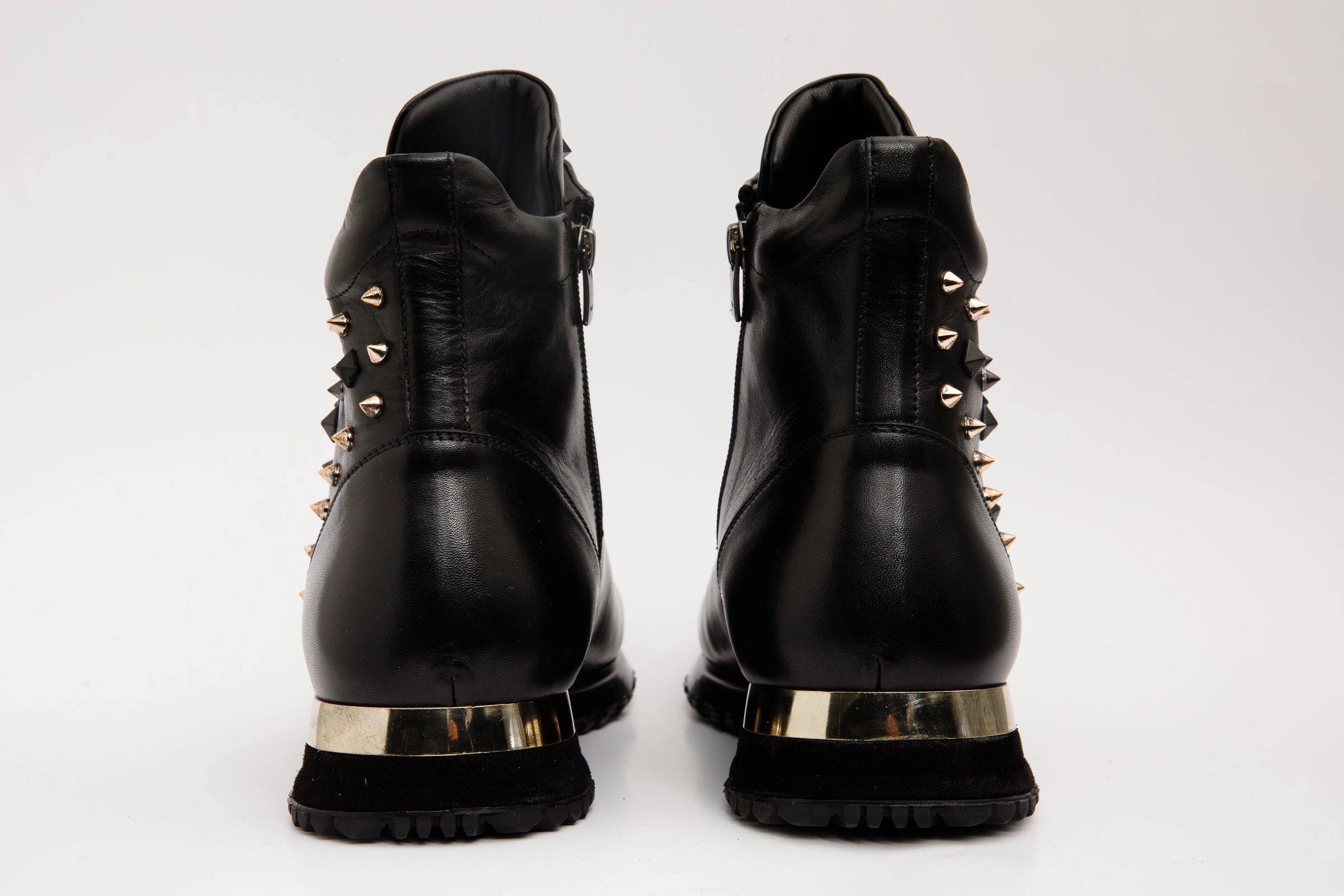 The Infanta High-Top Black Spike Leather Men Sneaker Limited Edition