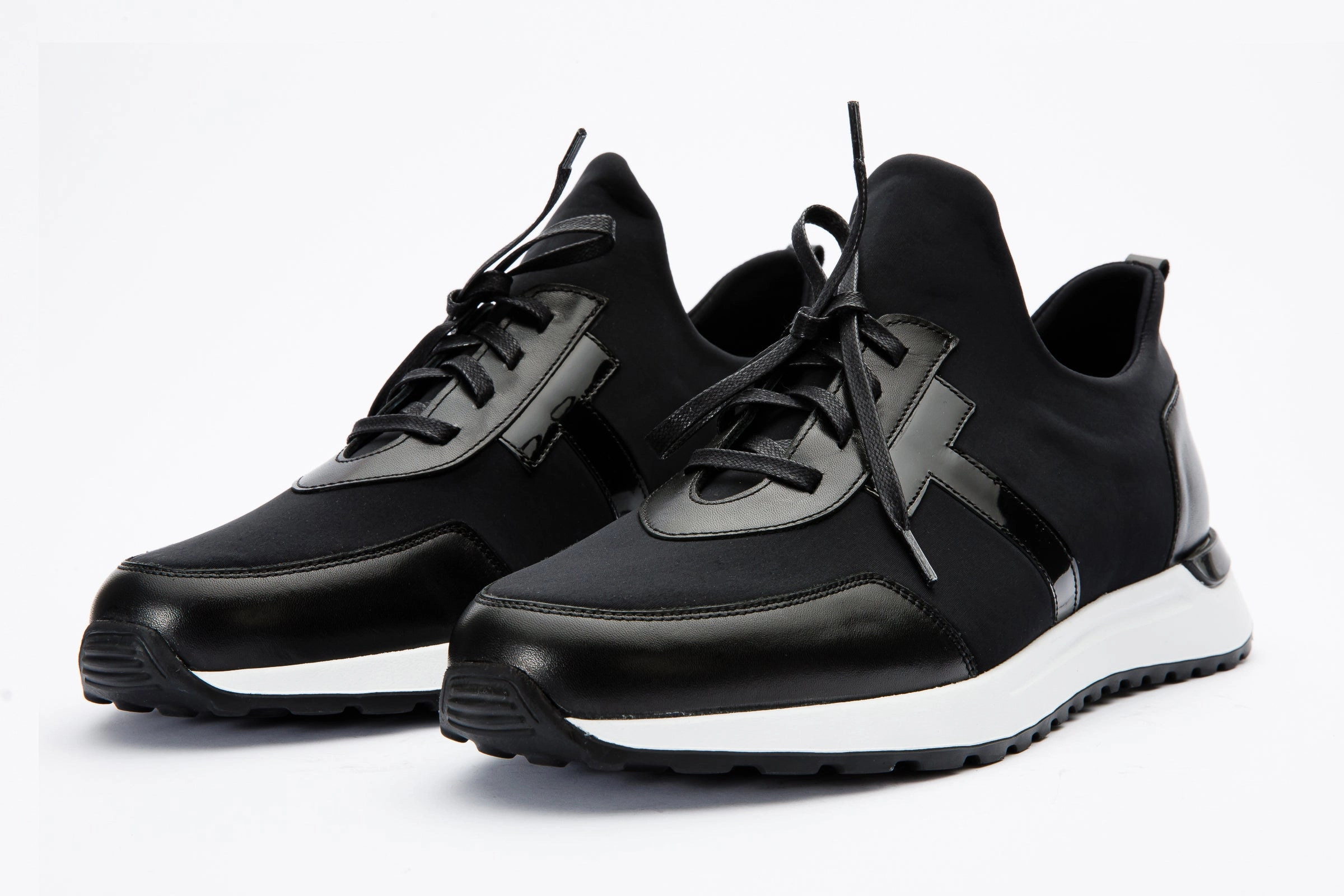 The Nebreska Black Leather Men Sneaker Final Sale!