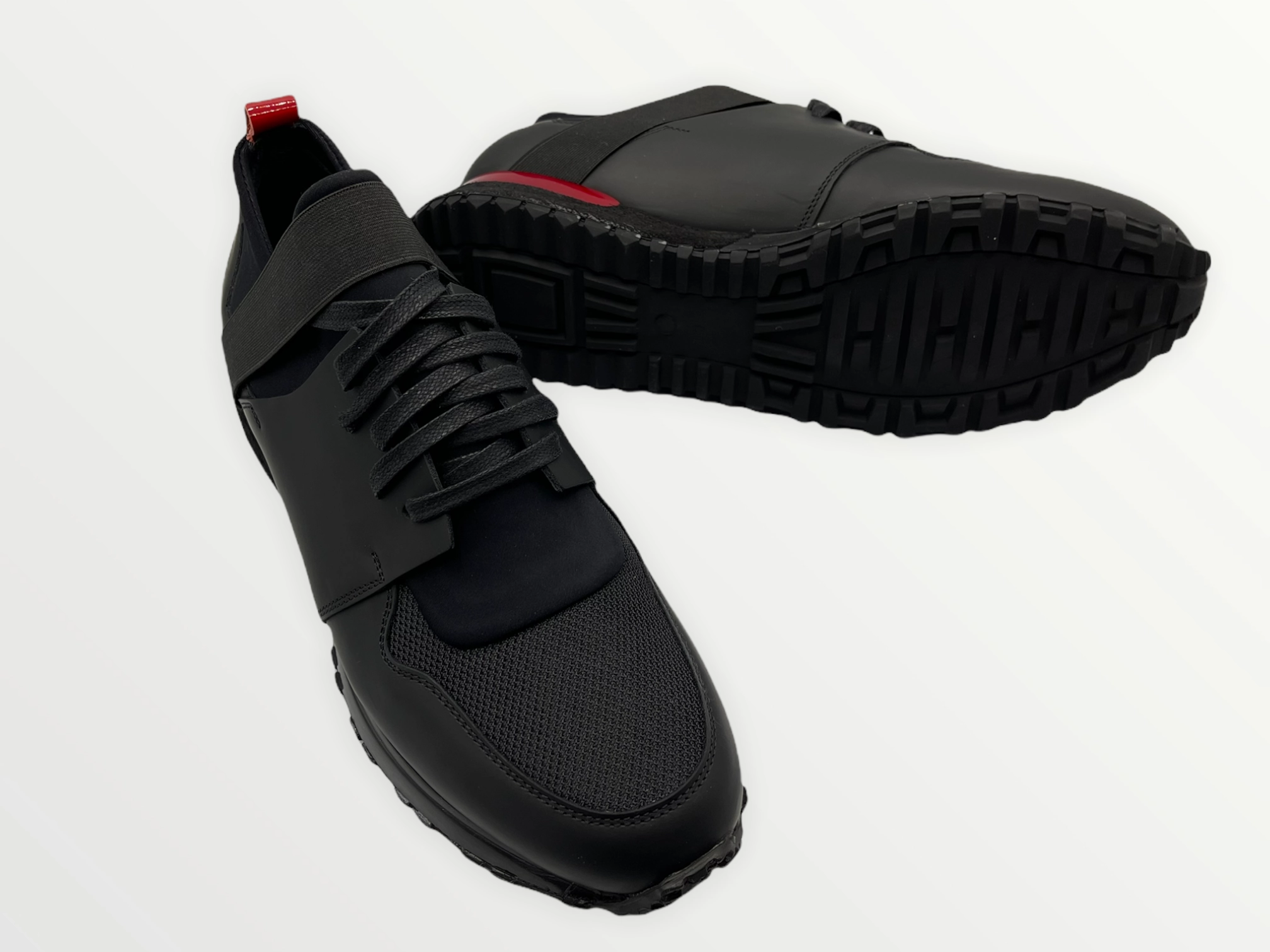 The Reno Black & Red Leather Men  Sneaker Final Sale!