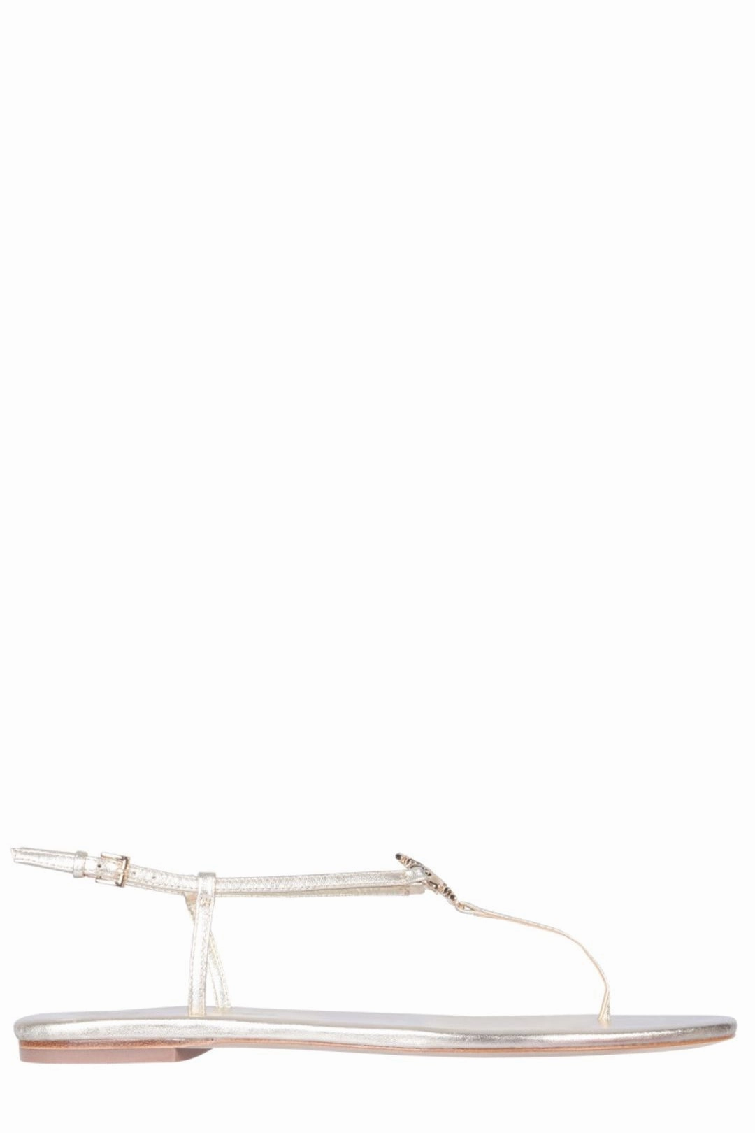 Tory Burch Logo Plaque Thong Sandals