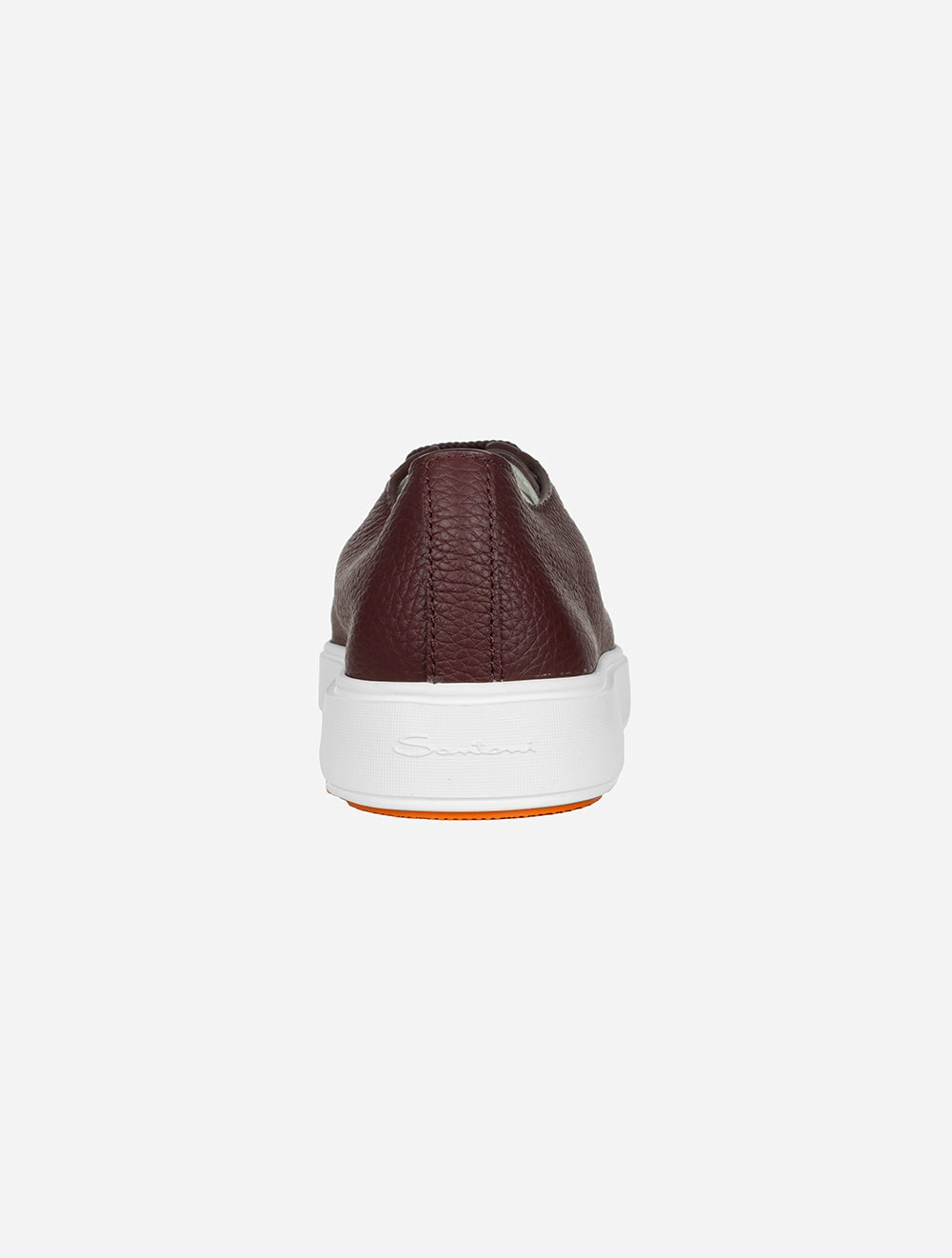 Tumbled Leather Sneaker Burgundy
