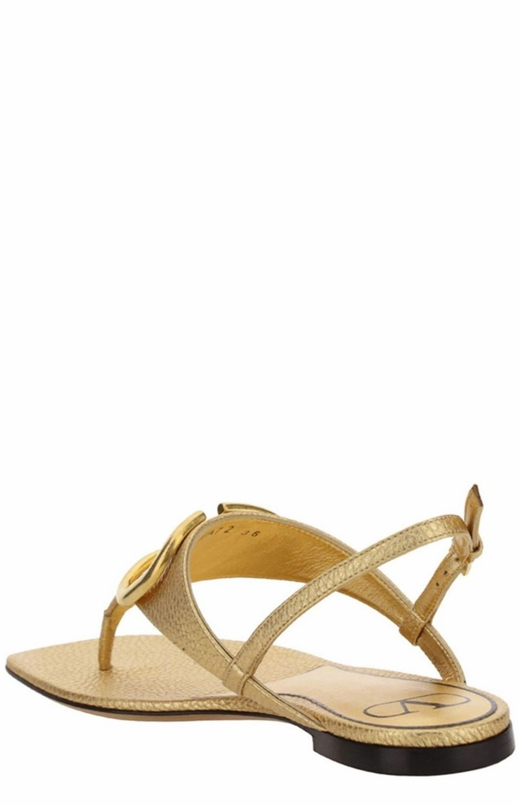 Valentino Garavani Logo Plaque Thong Sandals
