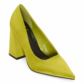 Worthington Womens Omarky Pointed Toe Stiletto Heel Pumps - GREEN 9 MEDIUM