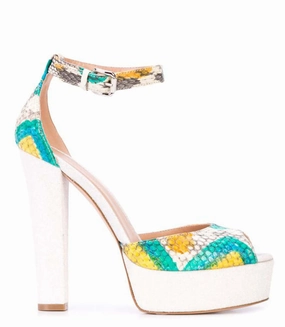 Yellow Venezia Platform Heel