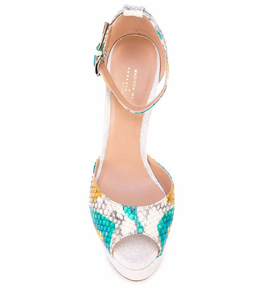 Yellow Venezia Platform Heel